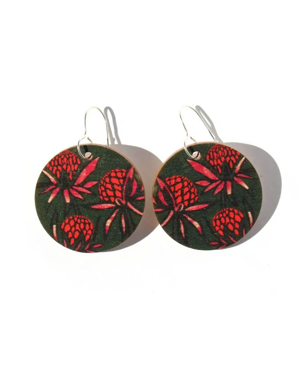 Waratah Earrings - Large