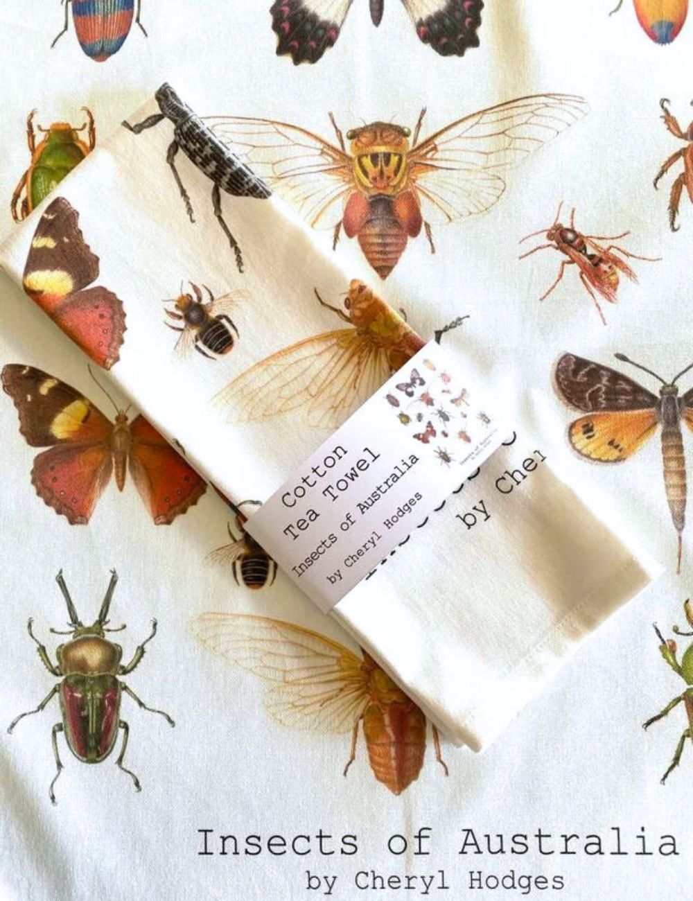Tea Towel - Insects of Australia