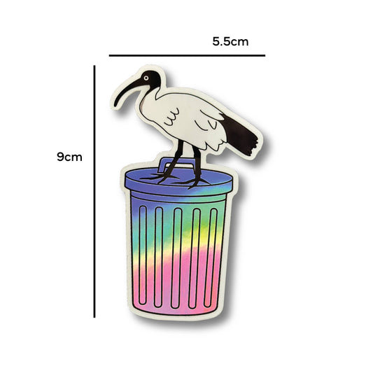 Bin Chicken Holographic Sticker | Vinyl Sticker