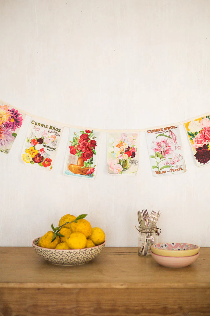 Vintage Flowers - Garland