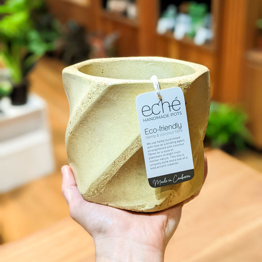 Hemp & Coconut Fibre Swirl Pot
