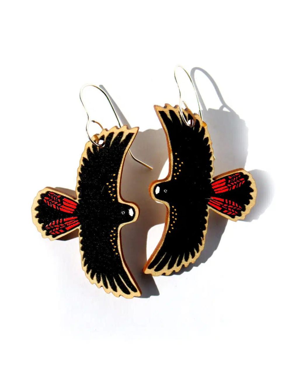 Red-Tailed Black Cockatoo Earrings