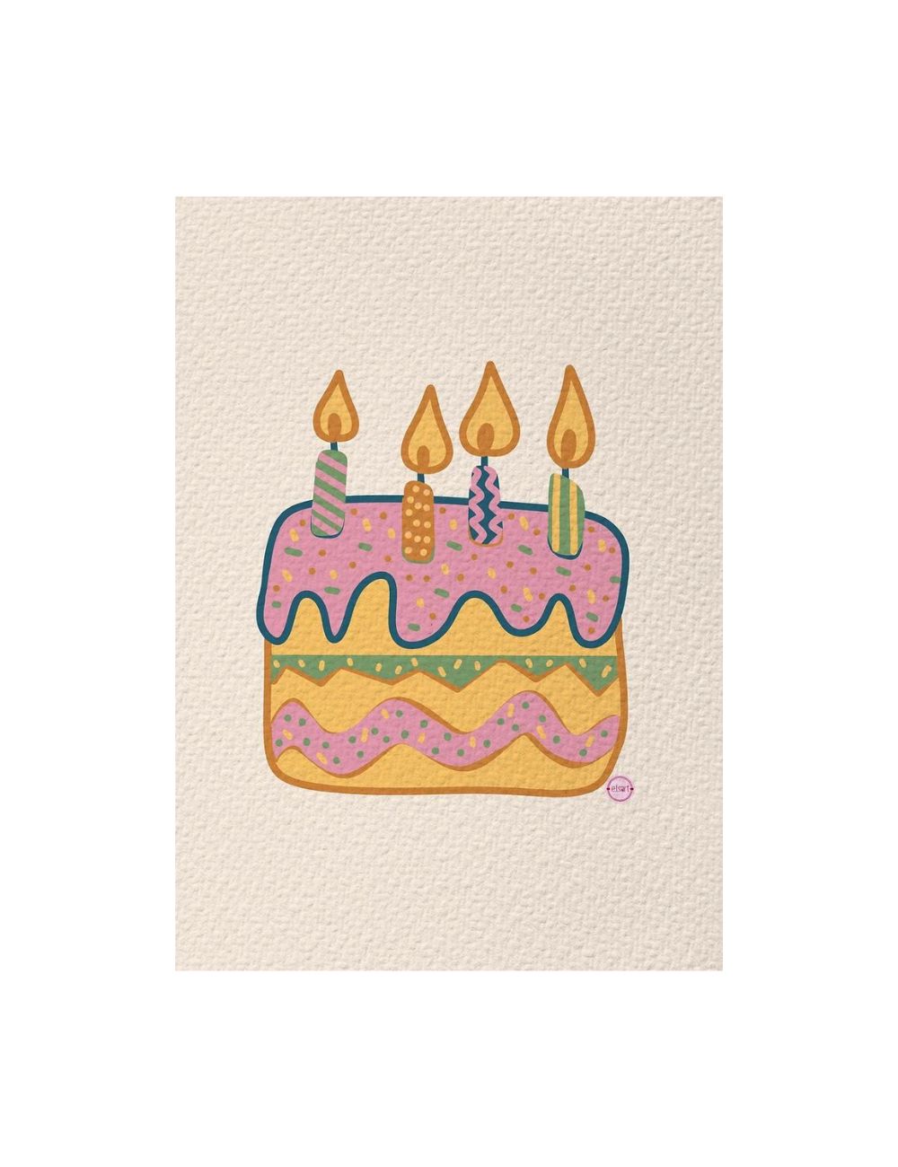 Birthday Cake – Greeting Card