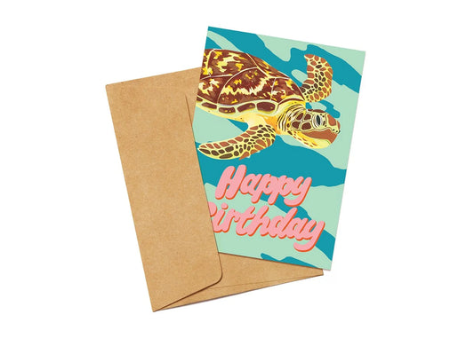 Green Sea Turtle - Greeting Card