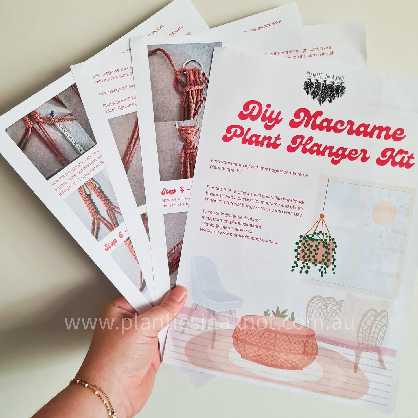 DIY Macrame Plant Hanger Kit