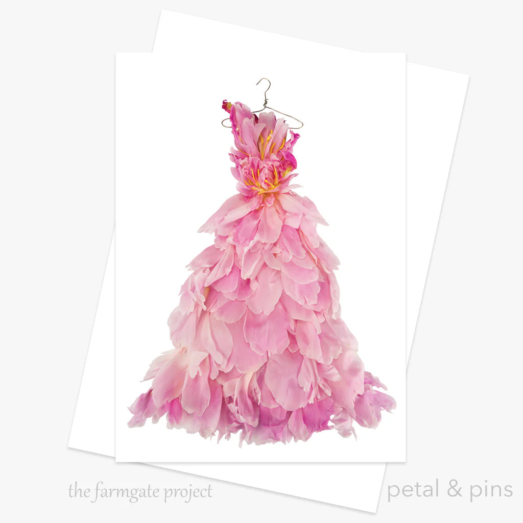 Peony Ballgown – Greeting Card