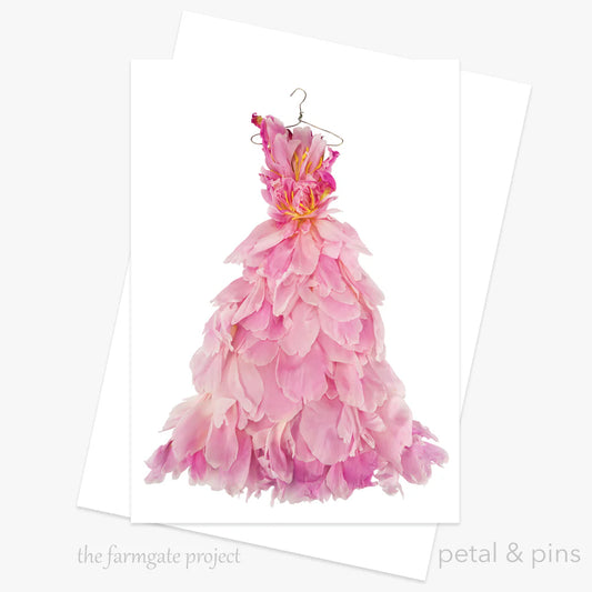 Peony Ballgown – Greeting Card