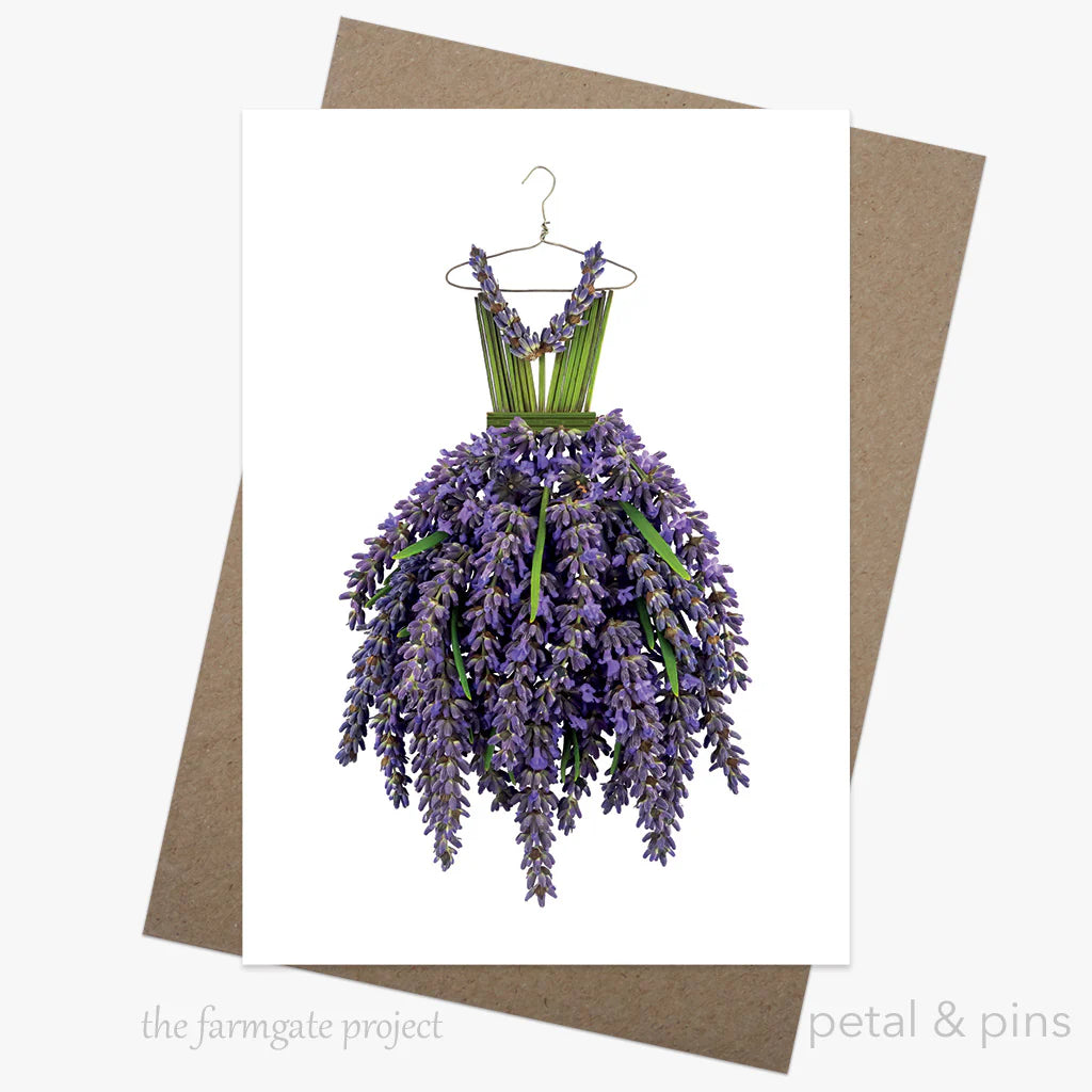 Lavender Gown – Greeting Card