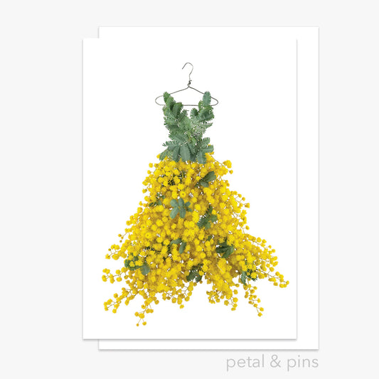 Wattle Dress – Greeting Card