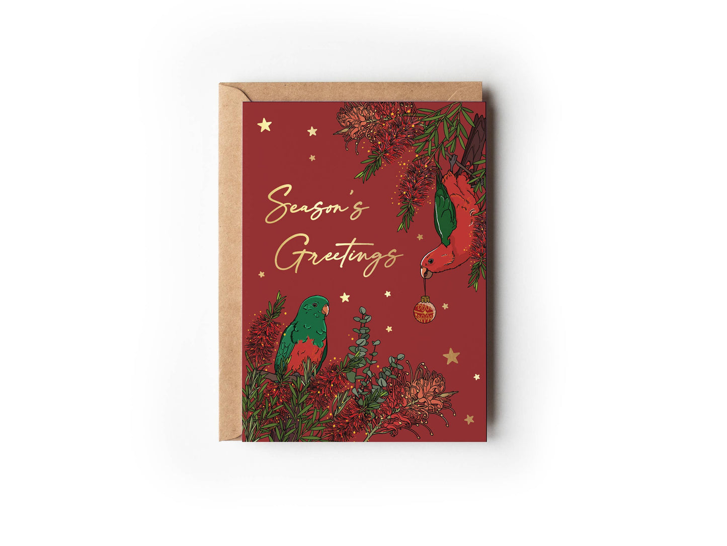 King Parrots Christmas Card