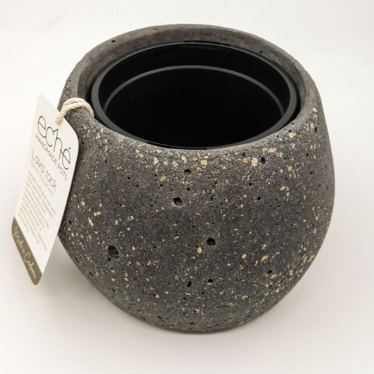 Hemp & Coconut Fibre Lava Rock Pot