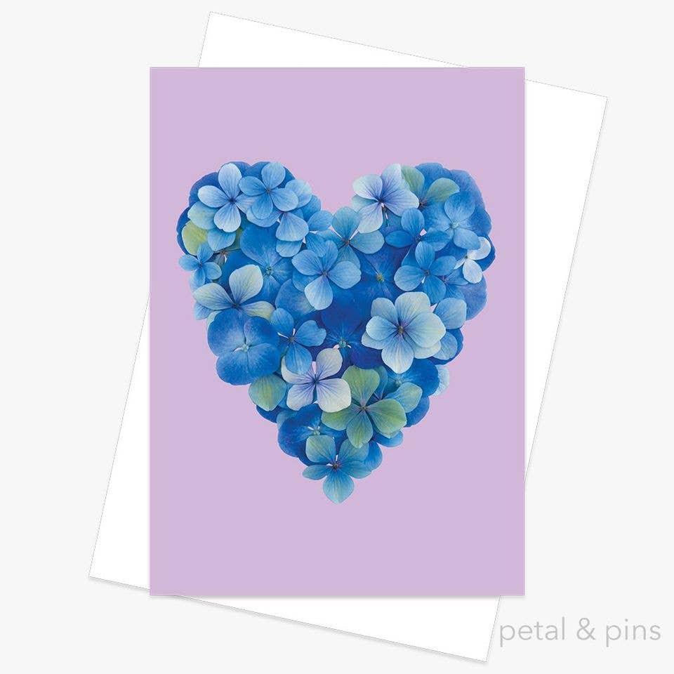 Hydrangea Heart – Greeting Card