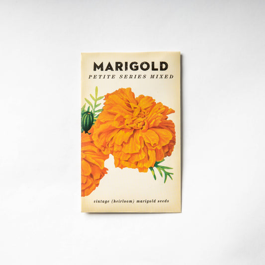 Marigold "Petit Series Mixed" Heirloom Seeds