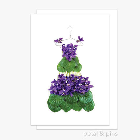 Violet Dress – Greeting Card