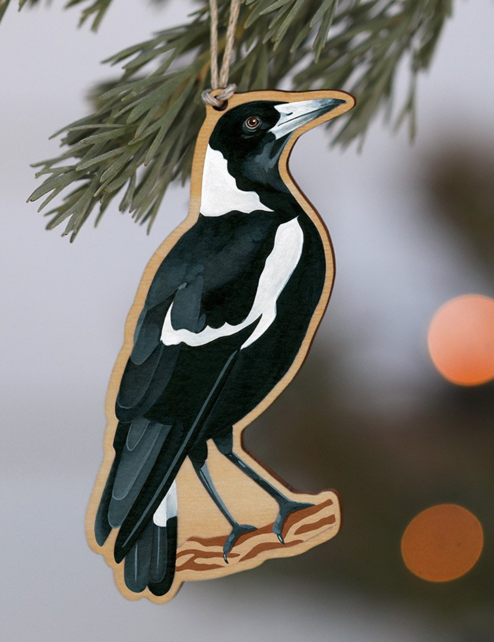 Aussie Ornament - Australian Magpie