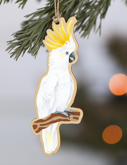 Aussie Ornament - Sulphur-crested Cockatoo