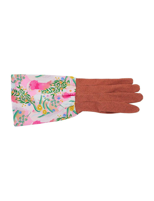 Long Sleeve Cotton Garden Gloves - Galah