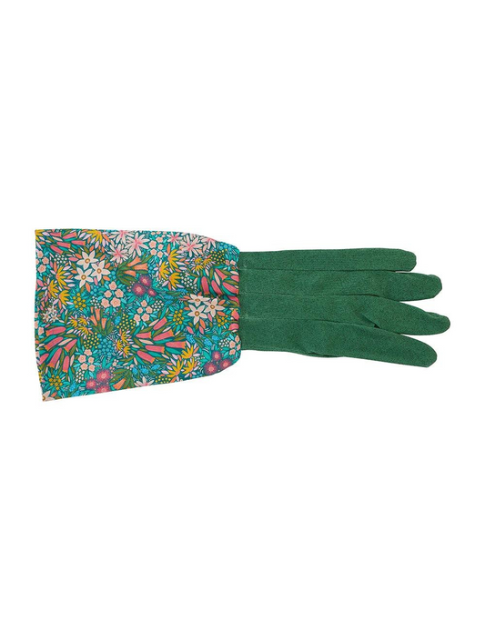 Long Sleeve Cotton Garden Gloves - Field of Flowers