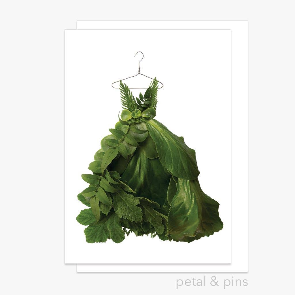 Greenery Dress – Greeting Card