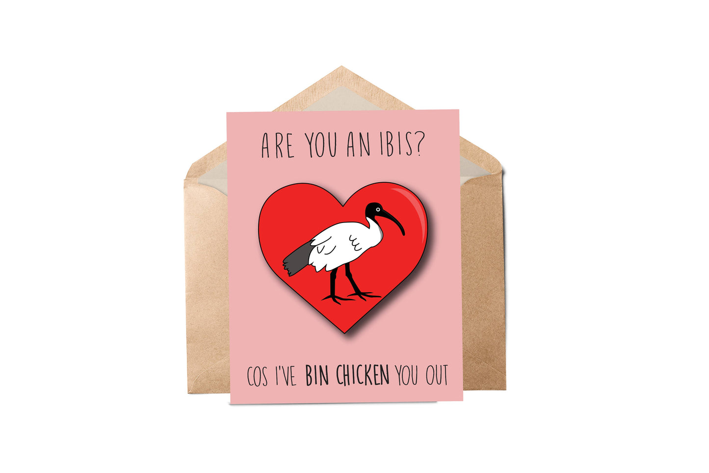 Bin Chicken - Greeting Card